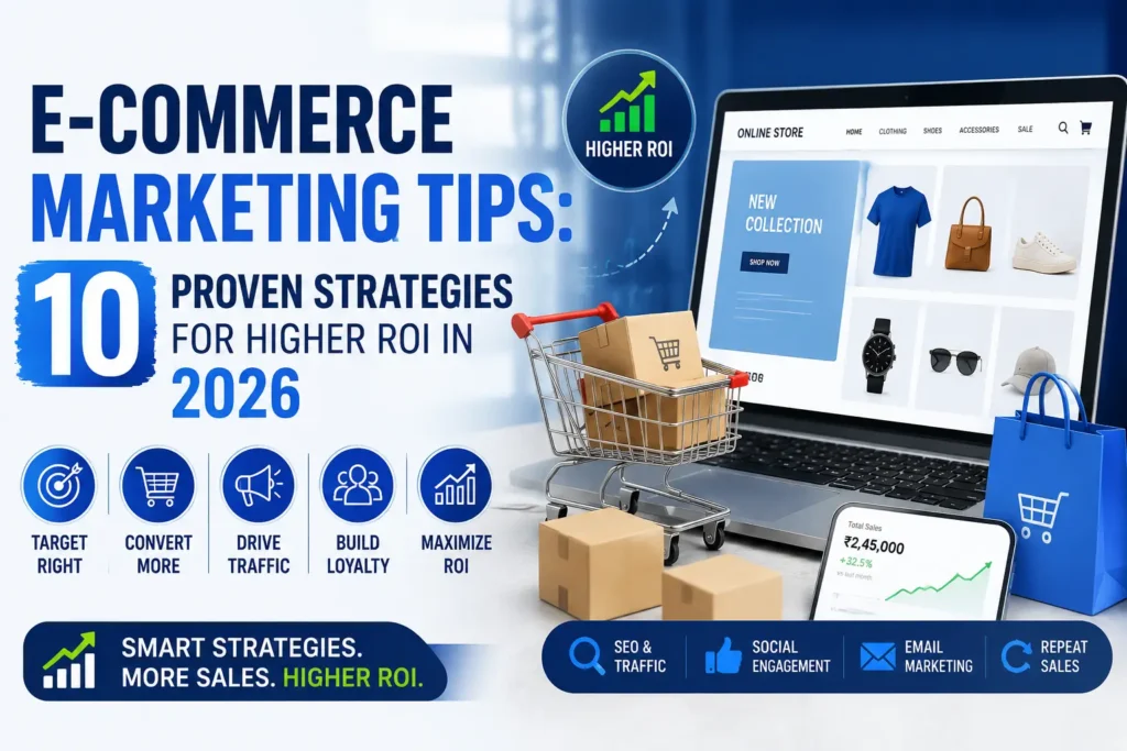 Boost sales fast with 10 ultimate proven E-commerce marketing tips. Learn smart strategies to increase traffic, conversions, and ROI in 2026.