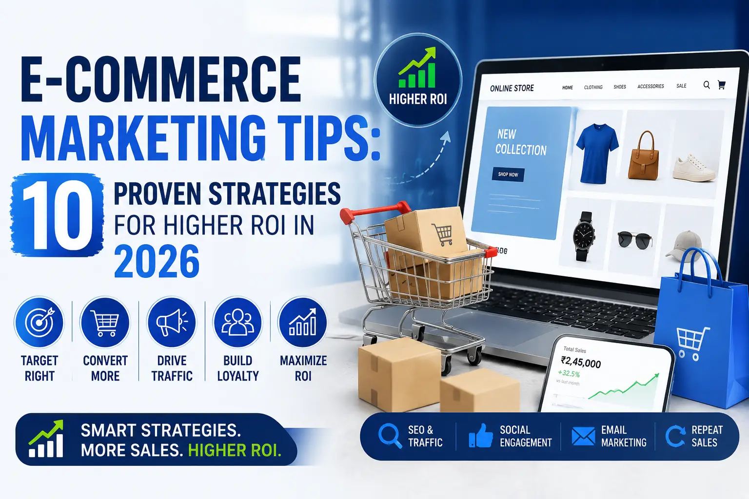 Boost sales fast with 10 ultimate proven E-commerce marketing tips. Learn smart strategies to increase traffic, conversions, and ROI in 2026.